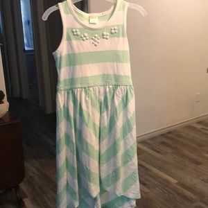 Girl’s high-low sleeveless summer dress